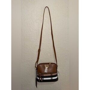 Deluxity Los Angeles Plaid Dome Crossbody Bag Multicolor